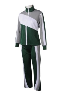 WTV174 Made Women's Wear Contrast Sport Suit Design Drawstring Waist Sport Suit Sport Suit Exclusive 100% Polyester  45 degree